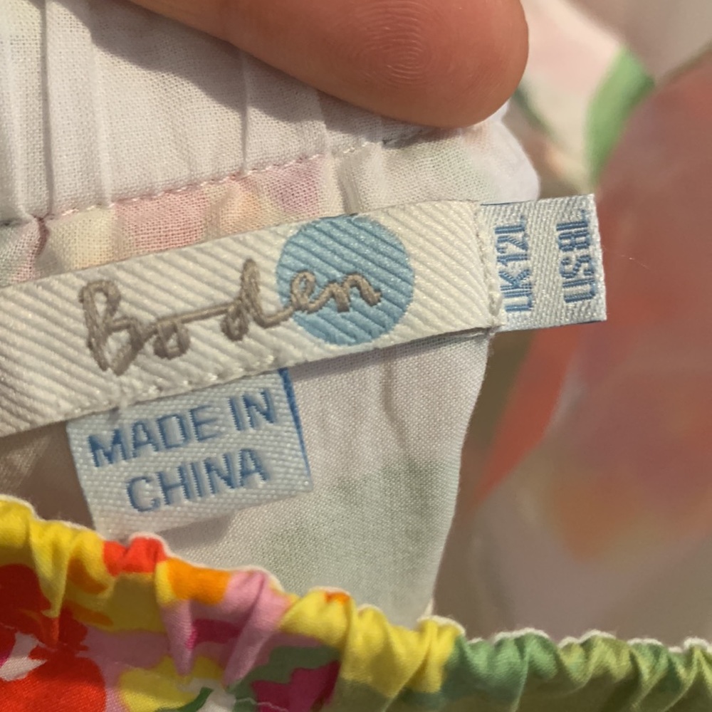 Boden hydrangea print halter dress - 8L - Picture 4 of 8
